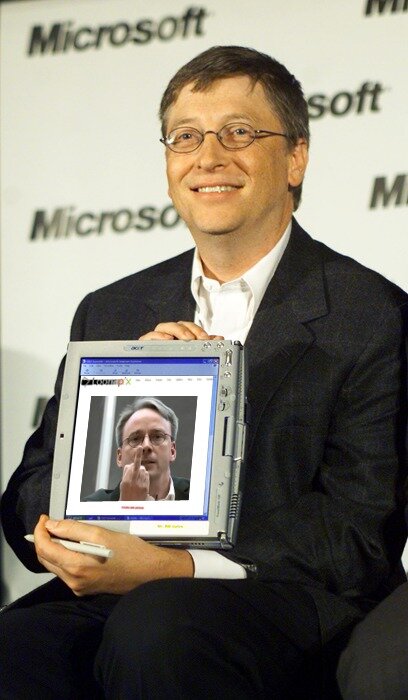 Bill Gates and Linus Torvalds